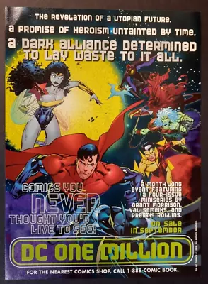 DC COMICS DC One Million Comic Art ~ Vintage Magazine PRINT AD 1998 • $14.95