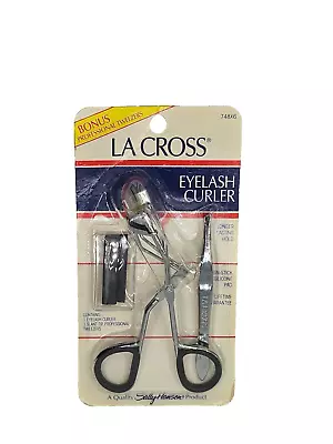 Sally Hansen La Cross Eyelash Curler +Slant Tip Tweezers + Nonstick Silicone Pad • $26.99