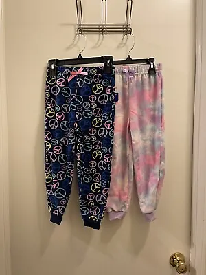 $18 • Buy NWT Freestyle Revolution Girls Fleece Pajama Pants Blue Pink Multi 4