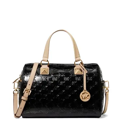 NEW Michael Kors - Bauletto Grayson In Vernice Black - 30H3GGYS6O - BLACK AUTHEN • $430