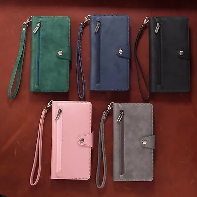 $16.49 • Buy For Samsung S8 S9 S10 S20 FE S21 S22 S23+ Ultra Zip Wallet Case Flip Card Cover