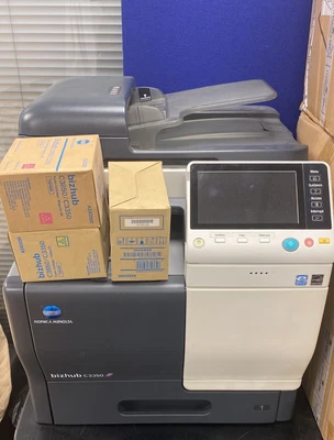 £295 • Buy Konica Minolta Bizhub C3350 A4 Office/Home Printer/Copier/Scanner.