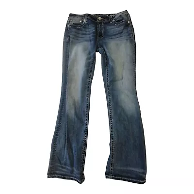 Miss Me Chloe Boot Women's Denim Blue Jeans 34 • $17.99