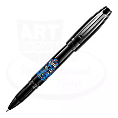 Montegrappa Day Of The Dead Rollerball Pen Blue • $262.50