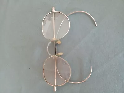 #4 - One Pair Antique /Vintage Silver/Nickel Round Eye Glasses • $20