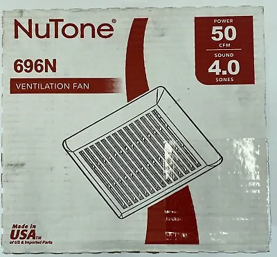 NuTone 696N Exhaust Bath Fan 50 CFM  Wall Or Ceiling Mounted Model • $22.95