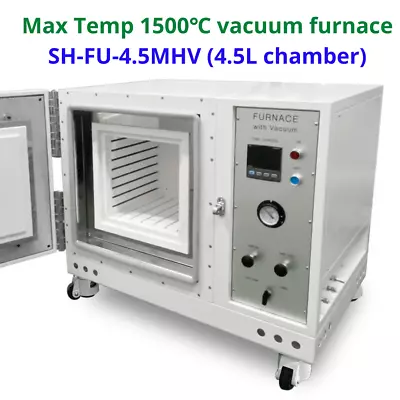 SH Scientific 1500℃ 4.5L Benchtop Vacuum Muffle Furnace Vacuum Brazing 220V • $18777