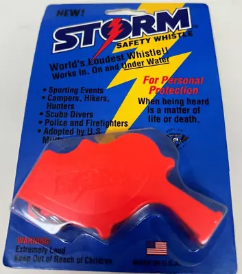 Storm Safety Whistle Worlds Loudest Whistle Orange • $10