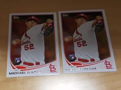 2013 Topps Update US168 Michael Wacha 2 Count Rookie Card Lot Cardinals • $6.50