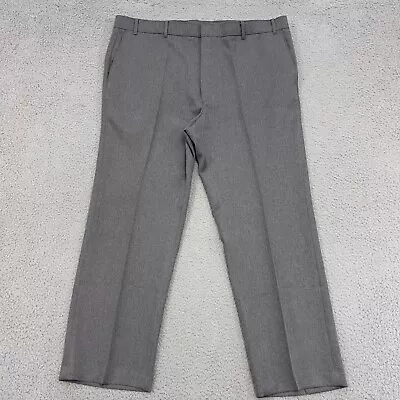 Levis Action Slack Pants Mens 44x30 Gray Trouser Flat Front Rockabilly 42W** • $34.88