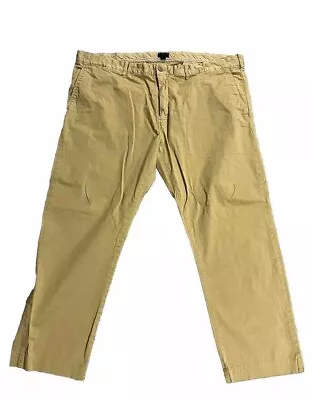 J. Crew 484 Slim Fit Chino Pants Stretch Linen Cotton Blend Mens Size 40x26 Tan • $19