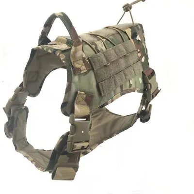 Tactical Dog Harness Military K9 Adjustable No Pull Vest With Handle  S M L XL • $23.99