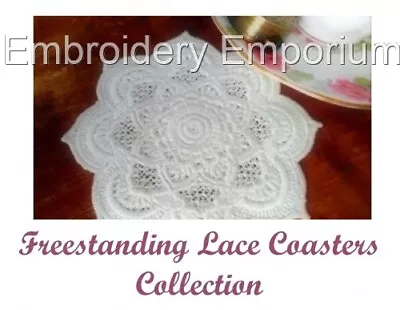 Freestanding Lace Coasters Collection -machine Embroidery Designs On Usb 5x7 Ith • £17.95