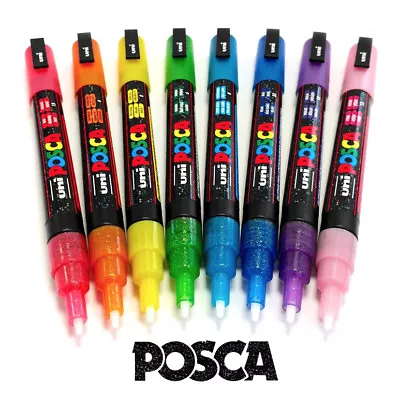 Uni Posca PC-3ML Glitter Marker Art Marker - **SPECIAL OFFER BUY 3 GET 1 FREE!** • £2.88