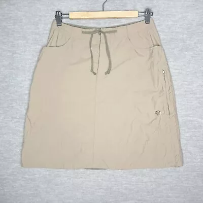 Mountain Hardwear Women’s Skirt Size 4 Arroyo Nylon Khaki Knee Length Modest • $12.99