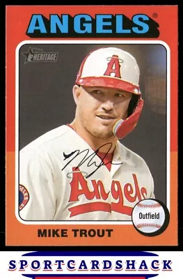 Mike Trout 2024 Topps Heritage #52 Los Angeles Angels • $8.99