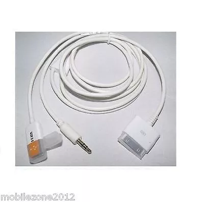 USB Dock To Car Audio AUX 3.5mm Data Charger Cable IPod IPhone 33g 4 4sUZ11 • £3.99