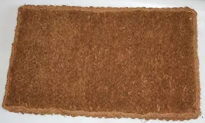 Various Plain Natural Large 100% Coir Mat 25mm Thick Doormat Rug • £4.99