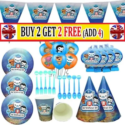 Home Octonauts Birthday Party Supplies Decor Balloon Cup Plate Banner Tableware • £4.49