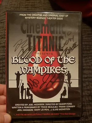 Cinematic Titanic Blood Of The Vampires DVD Mystery Science Signed MST3K • $35