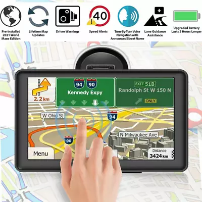 2024 Semi Truck Commercial Driver Big Rig Navigation System Trucker Spoken GPS • $43.99