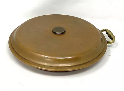 Vintage Copper Round Bed Foot Warmer Antique Hot Water Bottle  Container 11  • $55