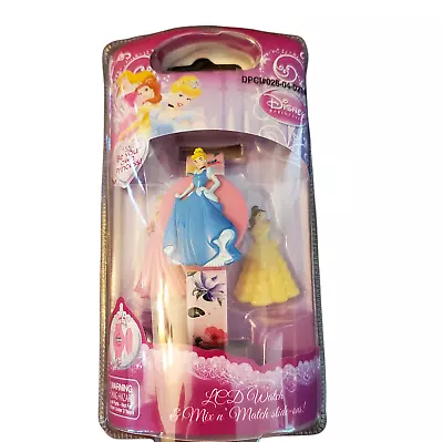 Disney Princess Digital Flip Open Changeable Cinderella Belle Aurora Wristwatch • $3.99