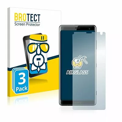 $86.40 • Buy Sony Xperia XZ3 , 3 X BROTECT® AirGlass® Premium Glass Screen Protector