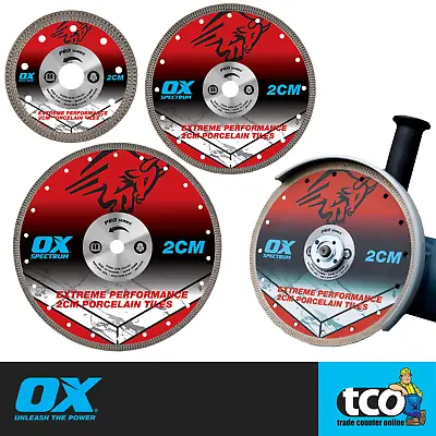 £14.49 • Buy OX Pro 2cm Porcelain Diamond Blade | Wet & Dry Tile & Stone Clean Cutting Disc