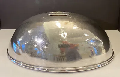 Antique Silver Plate Meat Done/ Cloche From Hotel Roanoke. • $174.99