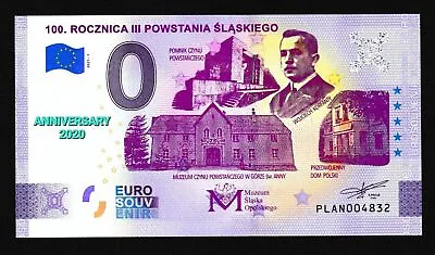 0 Euro Souvenir Anniversary Of The Silesian Uprising Anniversary Poland... • £18.25