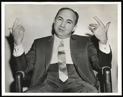 Mickey Cohen 1950 Jewish Mobster Type 1 Original Photo *King Of Los Angeles* • $750