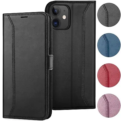 Rfid Case Wallet Cover For IPHONE 11 Flip Pouch Case Book Flip • £13.76