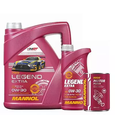 6L MANNOL Legend Extra 0W30 Fully Synthetic Engine Oil+Engine Flush • £35.99