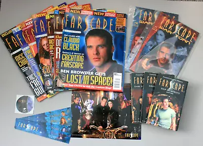 Farscape Bundle Comics Paperbacks Bookmarks Sticker Official Magazine Cast Photo • £30