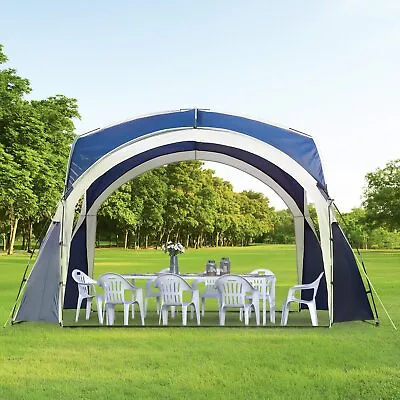£80.99 • Buy Outdoor Gazebo Event Dome Shelter Party Tent For Garden Camping Cream And Blue