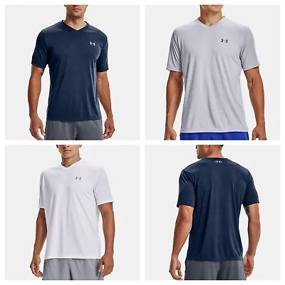 NWT UNDER ARMOUR Men's UA Velocity V-neck Short Sleeve 1327969 | M L XL 2XL • $22.95