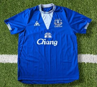 Everton FC Le Coq Sportif 2009-2010 Home Shirt Size Large • £29.99