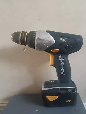 Mac Allister Cordless 12v Drill COD12VCDK Used • £25