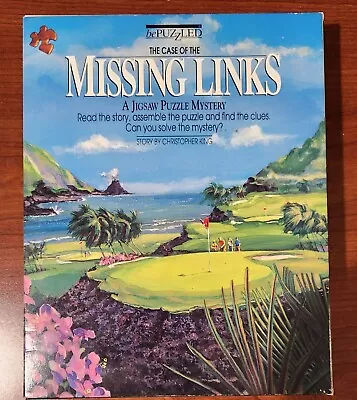 BePuzzled: The Case Of Missing Links Jigsaw Puzzle Mystery Sealed Vintage Golf • $7.99