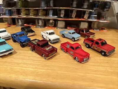 New Hot Wheels & Matchbox’s OLD SCHOOL PICKUP TRUCKS LOOSE Lot Of 10 • $19.99