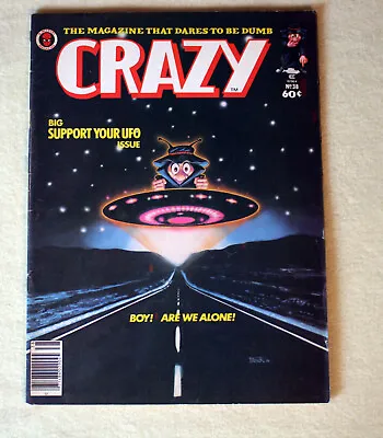 Vintage 1978 CRAZY Mad MAGAZINE # 38 UFO Close Encounters SPIELBERG MARVEL COMIC • $10.77