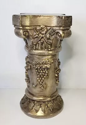 Vintage Pedestal Pillar Column Plant Stand Antique Gold • $36.95