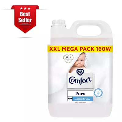 Comfort Pure Fabric Conditioner Laundry Sensitive Skin 166 Washes - Pack Of 5L* • £35.98