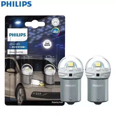 Philips Ultinon Pro3100 LED R5W R10W BA15s 6000K White Car Turn Signals Lights • $17.77