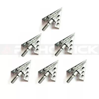 6x Archery Hunting Broadhead 3 Blade 100gr Compound Recurve Bow Hunting • $39.95