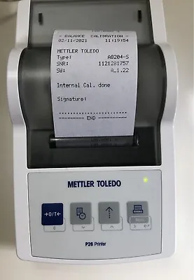 Mettler Toledo P26 Network Printer RS232 New Cosmetic Control Panel Adv User • $469.99