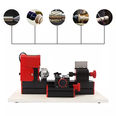 1200rev/min Mini Multifunction Metal Motorized Lathe Machine DIY Power Tool US • $82.90