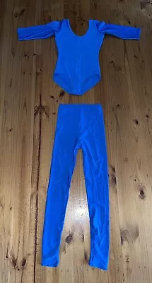 Vintage Retro 80’s St Michael Workout Lycra Leotard & Stirrup Leggings Sz 14-16 • $50