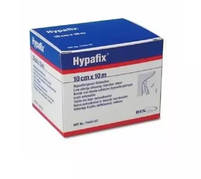 Hypafix  10x10 Medical Tape First Aid Plasters Dressing Self Adhesive 10cm X 10m • £7.61